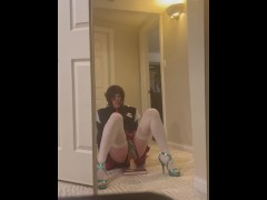 Sissygasm In school girl outfit