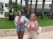 Preview 2 of Ubersex Cartagena - Porn Stars receive Premium service - Sara, Mariana and Kourtney