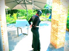 CD trying new outfit for bondage - Screenshot 13 of 16 - Hood