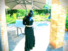 CD trying new outfit for bondage - Screenshot 3 of 16 - Hood