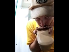 Guy Worships Goddes Shoes