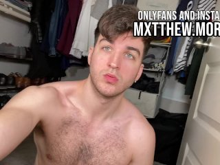 Hot College White Guy Jerks BWC in Closet