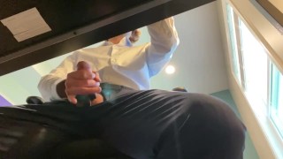 CAUGHT watching porn and masturbating at work female boss knock WATCH END