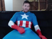 Preview 3 of Captain America strips and cums