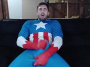 Preview 4 of Captain America strips and cums