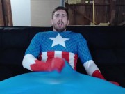 Preview 6 of Captain America strips and cums