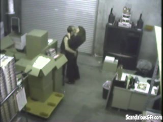 Couple having Blowjob at warehouse