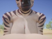 Preview 3 of Zebra Furry Girl in POV