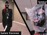 Latex Cocoon - Tiny Latex Bondage Slut is Made to Cum on a Wand While Enjoying Some Breath Control