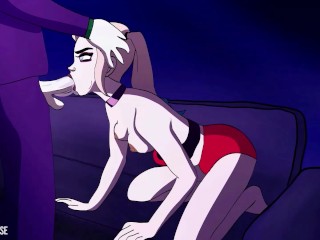 Harley Quinn Sucks Cock and Gets Fucked. Facial Cumshot Hentai (Onlyfans for More)