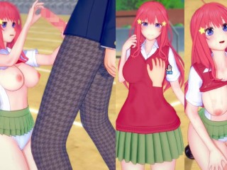 【エロゲーコイカツ！】五等分の花嫁 中野五月3DCG巨乳アニメ動画[Hentai Game Koikatsu! 5 Toubun no Hanayome Itsuki Nakano]