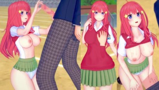 【エロゲーコイカツ！】五等分の花嫁 中野五月3DCG巨乳アニメ動画[Hentai Game Koikatsu! 5 toubun no hanayome Itsuki Nakano]