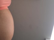 Preview 6 of Pregnant Fake Tan Chav Slut Mom Showing off Sexy Pregnant Body