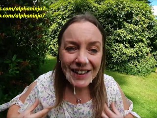 Big Facial & Risky Sex outside the Country Estate