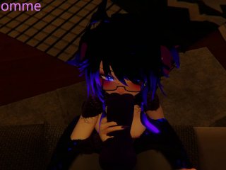 Mistress tit_fucks her furry pet (Vr Chat)