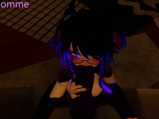 Mistress tit_fucks her furry pet (Vr Chat)