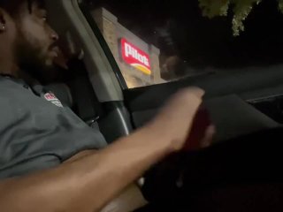 NakedTy Pizza Man BBC gas station Masturbation!!!