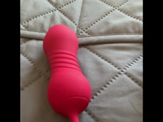 TOY TEST - Nosakki Clitoral Stimulator with Thrusting Egg Bullet Vibrator mature BBW milf