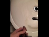 A pervert who gets pleasure from peeing. Hairy Japanese uncircumcised penis pee.