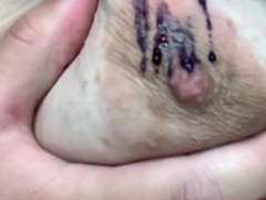 ASMR Wax Play on Tits