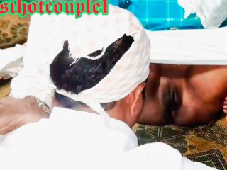 Indian village couple_morning blowjob pussylicking and creampie Sex