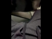 Preview 2 of My New Fetish Jerking off on the back of the bus for you all!