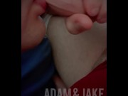Preview 4 of Jake tongue teases and chews Adam’s foreskin. For uncut cock lovers.