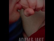 Preview 5 of Jake tongue teases and chews Adam’s foreskin. For uncut cock lovers.