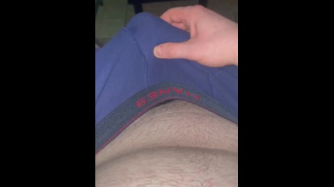 COCK IS SO HARD THROBBING IN MY BOXERS