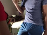 Morning Fucking My Maid Stepdaughter In kitchen When She Preparing Chicken For Me And Family