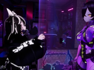 VIPSluts - Сексуальная FUTA Android DOM Хардкор трахает аниме девушку