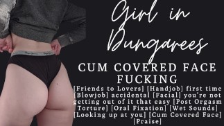 ASMR | I'll suck your cock even when I'm covered in your cum | Facial | First time Blowjob for you