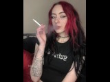 Gothbimhoe SFW smoking cigarette compilation