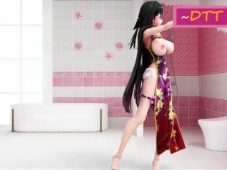 hentai 3d, hentai undress, hentai kurokami, color edit