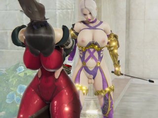 Futa Ivy Valentine Whips Taki Until She Cums Soul Calibur BDSM Bondage 3D Hentai