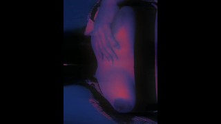 GOTH NEKO LOVES TO PLAY WITH HER NATURAL BOOBS