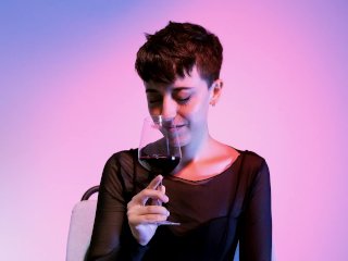 girlfriend, 60fps, role play, drinking wine