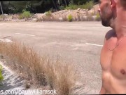 Preview 3 of Risky public nudity at daylight on a freeway