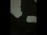Preview 4 of my girlfriend handjob and suck my dick (shadow play) ♥️