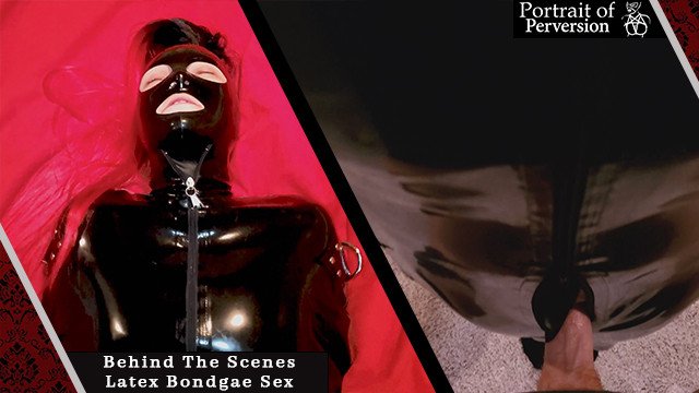 Watch Bondage Video:After Scene Sex: I Get My Pussy Fucked & Creampied in a Latex Bondage Sack After Our Last Scene