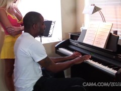 Video Sister's Friend Takes Piano Lessons To Experience Her Teacher's BBC | CAM4