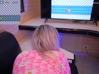 Step Sis Got Fucked While Playing Super Mario World: (Porn)Gameplay