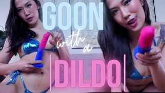 Gooning With A Dildo