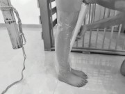 Preview 5 of Wrapped & Trapped: CRAZY shaking orgasm in plastic wrap suspension! Bdsmlovers91