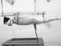 Wrapped & Trapped: CRAZY shaking orgasm in plastic wrap suspension! Bdsmlovers91