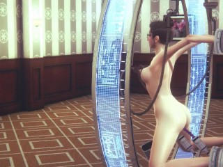 Hentai Uncensored 3D - Miwa no Sexo Máquina Vibrador Duplo