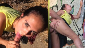 I MEET a Guy IN THE FIELD  HARD FUCK & CUMFACE
