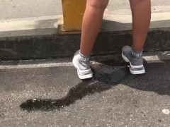 she urinates on public roads it's very dirty the bitch is