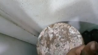 in the bathroom