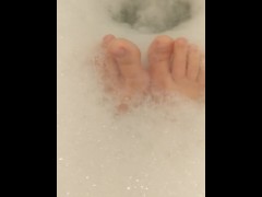 Washing my dirty feet 😉